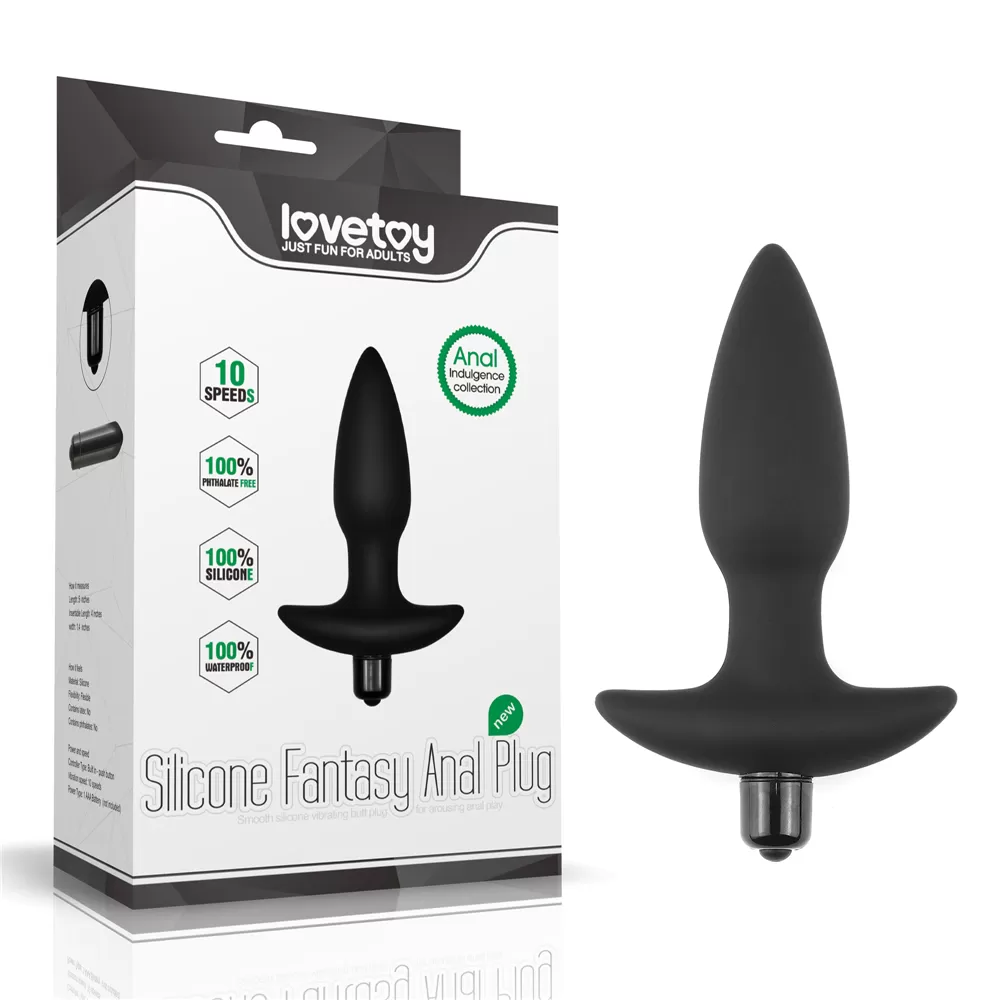 10 Fonksiyonlu Anal Vibratör - Silicone Fantasy Anal Plug - 1 10 Fonksiyonlu Anal Vibratör - Silicone Fantasy Anal Plug - Görsel 1