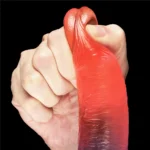 20 CM Anal Vajinal Kullanım Yumuşak Dokulu Jel Penis - Dazzle Studs - Görsel 3