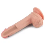 22 CM Yumuşak Dokulu Çift Katmanlı Platin Silikon Realistik Penis - Dual layered Platinum Silicone Cock - Görsel 3