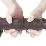 24 CM Hareketli Deri Ultra Yumuşak Çift Katmanlı Zenci Penis - Sliding Skin Dual Layer Dong - Görsel 3