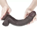 24 CM Hareketli Deri Ultra Yumuşak Çift Katmanlı Zenci Penis - Sliding Skin Dual Layer Dong - Görsel 5