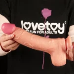 25 CM Yumuşak Dokulu Çift Katmanlı Realistik Penis - Dual Layered Platinum Silicone Cock - Görsel 3