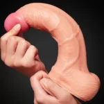 25 CM Yumuşak Dokulu Çift Katmanlı Realistik Penis - Dual Layered Platinum Silicone Cock - Görsel 4