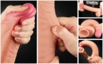 31 CM Yumuşak Dokulu Çift Katmanlı Realistik Penis - Dual Layered Platinum Silicone Cock - Görsel 5