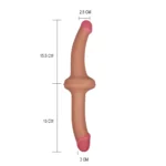 32 CM Ultra Yumuşak Esnek Çift Taraflı Realistik Dildo - Holy Dong Premium Silicone - Görsel 4