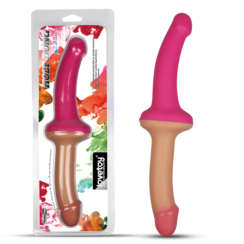 32 CM Ultra Yumuşak Esnek Çift Taraflı Realistik Dildo Pembe - Holy Dong Premium Silicone - 1 32 CM Ultra Yumuşak Esnek Çift Taraflı Realistik Dildo Pembe - Holy Dong Premium Silicone - Görsel 1