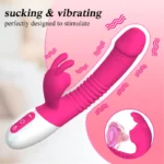 A2 Şarjlı Akıllı Isıtmalı Güçlü Titreşimli G-Spot Klitoris Emiş Uyarıcı Yapay Penis Rabbit Vibratör - Görsel 4