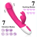 A2 Şarjlı Akıllı Isıtmalı Güçlü Titreşimli G-Spot Klitoris Emiş Uyarıcı Yapay Penis Rabbit Vibratör - Görsel 5
