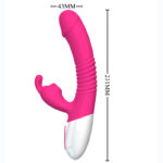 A2 Şarjlı Akıllı Isıtmalı Güçlü Titreşimli G-Spot Klitoris Emiş Uyarıcı Yapay Penis Rabbit Vibratör - Görsel 8