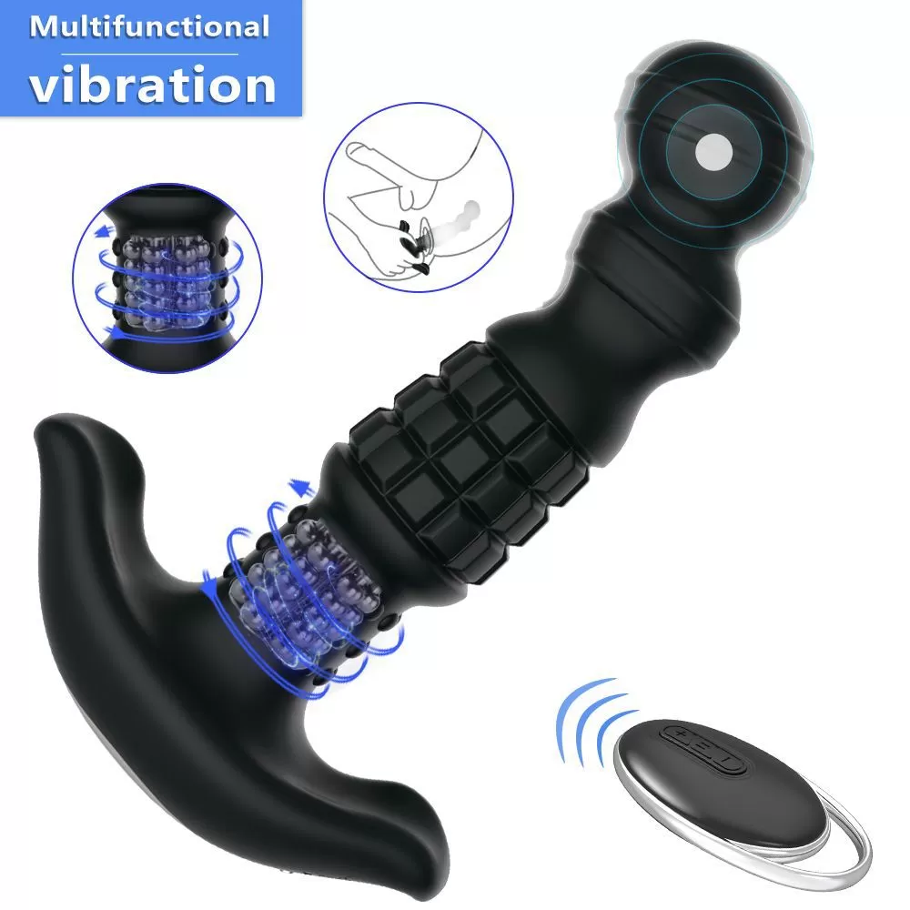 ABAKE Kablosuz Kumandalı 360° Dönebilen Rotasyonlu Titreşimli Prostat Uyarıcı Anal Vibratör - 1 ABAKE Kablosuz Kumandalı 360° Dönebilen Rotasyonlu Titreşimli Prostat Uyarıcı Anal Vibratör - Görsel 1