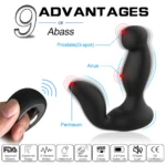 ABASS Kablosuz Kumandalı Manyetik Şarjlı Perine ve Prostat Uyarıcı Anal Vibratör - Görsel 5