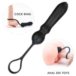 ADELE Prostat ve G Spot Uyarıcı Penis Halkalı Anal Vibratör - Görsel 2