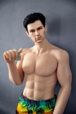 Adrian - Silicone Head Hair Transplant Evo Skeleton Sex Doll İskeletli Tam Boy Erkek Realistik Manken 160 CM - Görsel 2