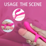 Asta Şarjlı Güçlü Titreşimli Su Geçirmez G Nokta ve Klitoris Uyarıcı Vibratör Penis Yüzüğü - Görsel 3
