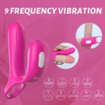 Asta Şarjlı Güçlü Titreşimli Su Geçirmez G Nokta ve Klitoris Uyarıcı Vibratör Penis Yüzüğü - Görsel 4
