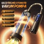 Automatic MXL1 - Ekstra Büyük Hazneli Yedek Başlıklı 6 Emiş Modlu Dijital Ekran Profesyonel Otomatik Penis Pompası - Görsel 4