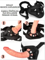Ayarlanabilir Hakiki Deri Belden Bağlamalı Strapon Kemeri - Görsel 2