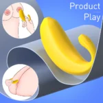 Banana App Telefon Kontrollü Şarjlı G Nokta ve Klitoris Uyarıcı 2 in 1 Giyilebilir Mini Vibratör - Görsel 3