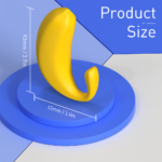 Banana App Telefon Kontrollü Şarjlı G Nokta ve Klitoris Uyarıcı 2 in 1 Giyilebilir Mini Vibratör - Görsel 7