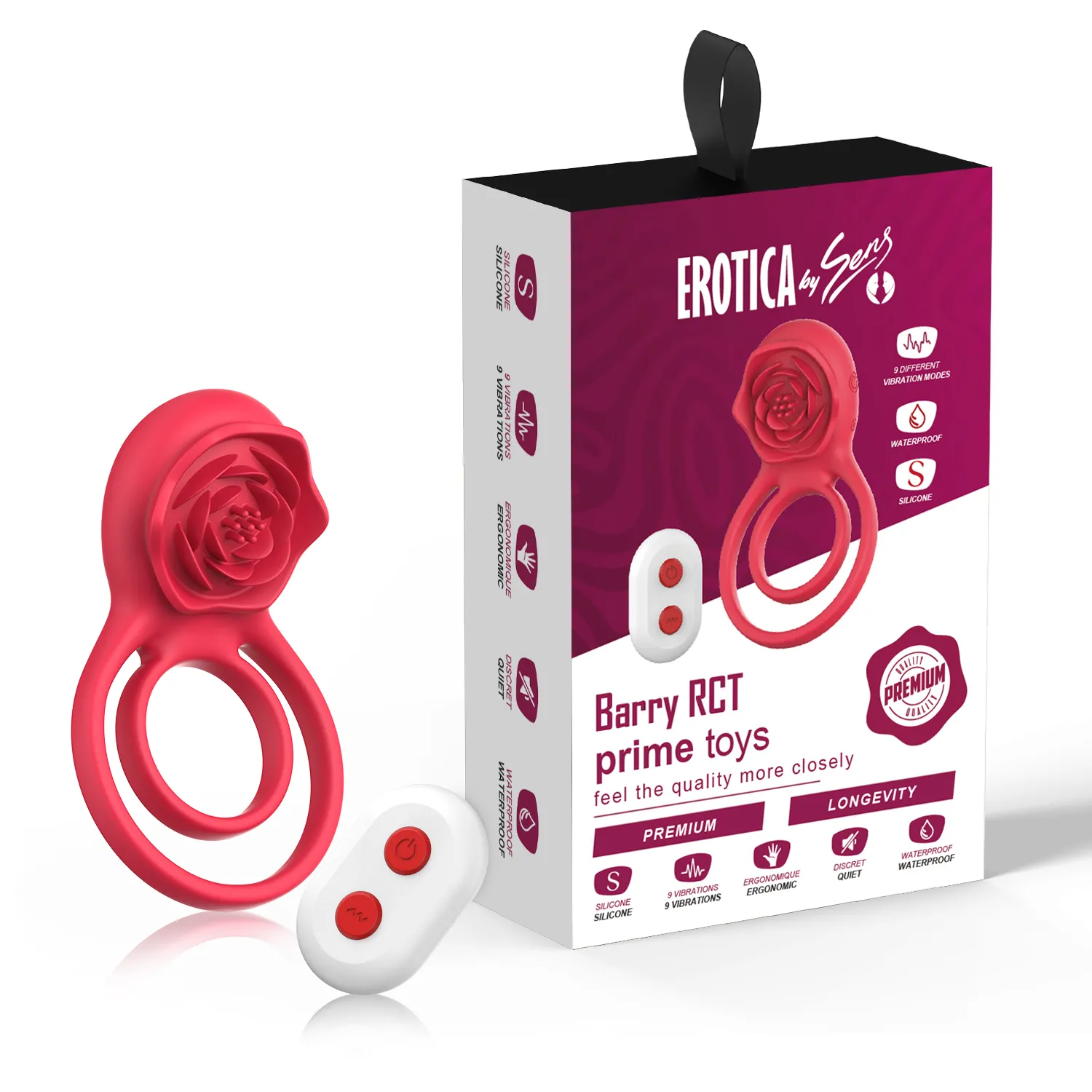 Barry RCT - Şarjlı Kablosuz Uzaktan Kumandalı Gül Tasarımlı Klitoris Uyarıcı Titreşimli Testis ve Penis Halkası - 1 Barry RCT - Şarjlı Kablosuz Uzaktan Kumandalı Gül Tasarımlı Klitoris Uyarıcı Titreşimli Testis ve Penis Halkası - Görsel 1