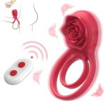 Barry RCT - Şarjlı Kablosuz Uzaktan Kumandalı Gül Tasarımlı Klitoris Uyarıcı Titreşimli Testis ve Penis Halkası - Görsel 2