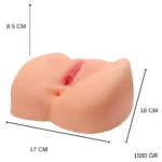 BIG ASS Doris Realistik Anal Vajinal Girişli Kalça Mastürbatör - Görsel 5