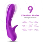 PRIME TOYS Brutal Max Klitoris ve G Nokta Uyarıcı Su Geçirmez Vibratör - Mor - Görsel 5