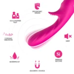 PRIME TOYS Brutal Max Klitoris ve G Nokta Uyarıcı Su Geçirmez Vibratör - Pembe - Görsel 4