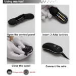 BULB PROBE Kumanda Kontrollü Güçlü Titreşimli Anal Plug Vibratör - Mor - Görsel 2