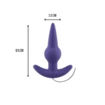 BULB PROBE Kumanda Kontrollü Güçlü Titreşimli Anal Plug Vibratör - Mor - Görsel 3