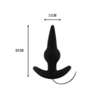 BULB PROBE Kumanda Kontrollü Güçlü Titreşimli Anal Plug Vibratör - Siyah - Görsel 4