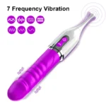 CA - Şarjlı Yeni Nesil Ultra Güçlü Titreşimli Klitoris Uyarıcı Çift Taraflı Kullanılabilir G-Spot 2 in 1 Yapay Penis Vibratör - Görsel 4