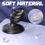 CHICK Güçlü Vantuzlu Spiral Tasarım Silikon Anal Plug - Görsel 3