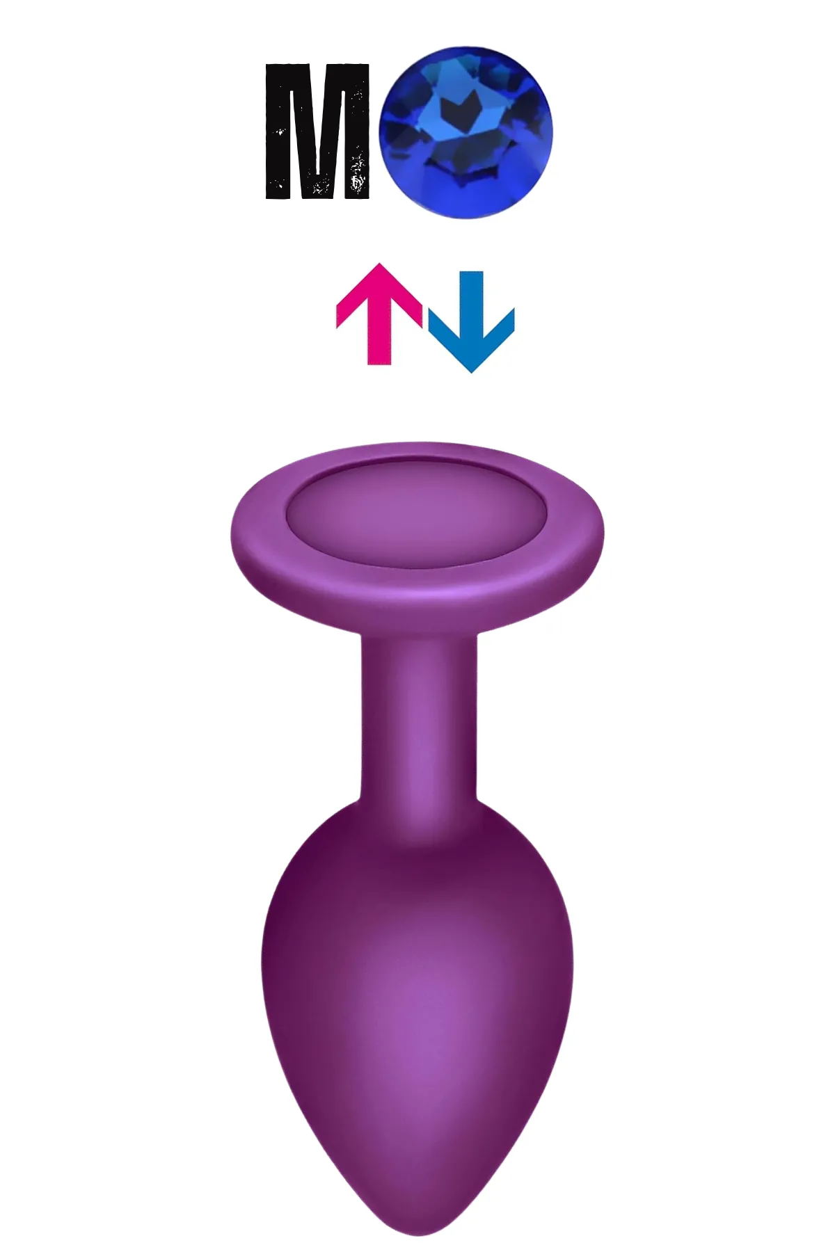 Çıkar-Tak Parlak Mavi Yuvarlak Mücevher Taşlı Mor Pürüzsüz Silikon Anal Butt Plug - Orta Boy - 1 Çıkar-Tak Parlak Mavi Yuvarlak Mücevher Taşlı Mor Pürüzsüz Silikon Anal Butt Plug - Orta Boy - Görsel 1