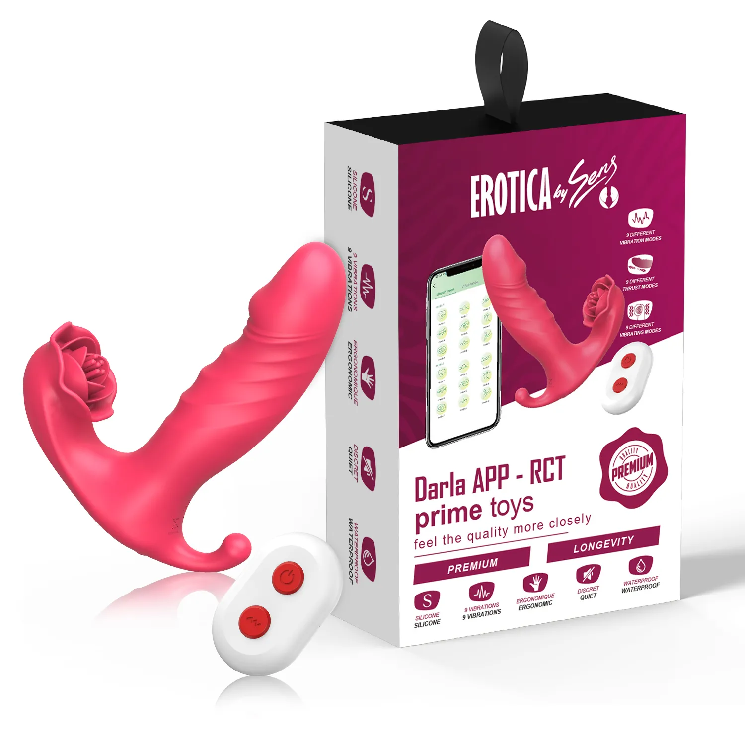 Darla APP RCT - Şarjlı Kumanda Ve Telefon Kontrollü İleri Geri Hareketli Anal Vajina Klitoris Uyarıcı 3 in 1 Giyilebilir Vibratör - 1 Darla APP RCT - Şarjlı Kumanda Ve Telefon Kontrollü İleri Geri Hareketli Anal Vajina Klitoris Uyarıcı 3 in 1 Giyilebilir Vibratör - Görsel 1