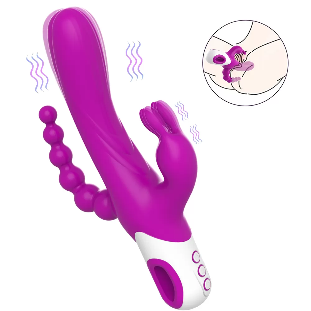 EDEN Şarjlı Anal Boncuklu 3 in 1 G Spot Üçlü Vibratör - 1 EDEN Şarjlı Anal Boncuklu 3 in 1 G Spot Üçlü Vibratör - Görsel 1