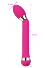 Eğik Yapıda Kademeli Güçlü Titreşimli Sessiz G Nokta Uyarıcı Anal Vibratör 19 CM - Görsel 5