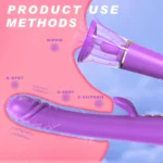 Esther Klitoris ve G-Spot Uyarıcı Emiş Güçlü Dil Simülasyon 4 in 1 Rabbit Vibratör - Görsel 4