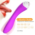 FAIRYLAND 9+9 Modlu Klitoris ve G-Spot Uyarıcı 2 in 1 Dil Vibratör - Mor - Görsel 2