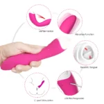 FAIRYLAND 9+9 Modlu Klitoris ve G-Spot Uyarıcı 2 in 1 Dil Vibratör - Pembe - Görsel 3