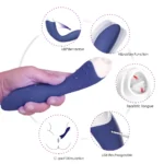FAIRYLAND 9+9 Modlu Klitoris ve G-Spot Uyarıcı 2 in 1 Dil Vibratör - Saxe - Görsel 3