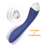FAIRYLAND 9+9 Modlu Klitoris ve G-Spot Uyarıcı 2 in 1 Dil Vibratör - Saxe - Görsel 4