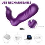 FEBIA Kablosuz Kumandalı G-Spot ve Klitoris Uyarıcı Külot İçi Giyilebilir 2 in 1 Vibratör - Görsel 4