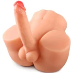 Felix - Anal Girişli 17 CM Penisli Realistik Kalça Isıtmalı Titreşimli Yarım Vücut Erkek Manken 4 KG