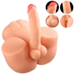 Felix - Anal Girişli 17 CM Penisli Realistik Kalça Isıtmalı Titreşimli Yarım Vücut Erkek Manken 4 KG - Görsel 4