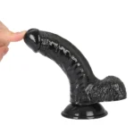 GENE Dildo Gerçekçi Et Dokusunda Realistik Zenci Penis 18 CM - Görsel 2