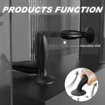 GENE Güçlü Vantuzlu Dong Silikon Anal Plug - Görsel 2
