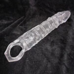 Gerçekçi Doku Penis Büyütücü ve Kalınlaştırıcı 6 CM Uzatmalı Şeffaf Realistik Penis Kılıfı 25 CM - Görsel 2