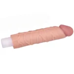 Gerçekçi Doku Penis Büyütücü ve Kalınlaştırıcı 3 CM Uzatmalı Realistik Penis Kılıfı 17 CM - Görsel 4
