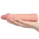 Gerçekçi Doku Penis Büyütücü ve Kalınlaştırıcı 5 CM Uzatmalı Realistik Penis Kılıfı 18 CM - Görsel 3